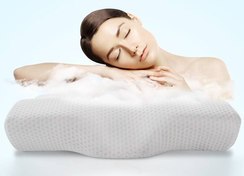 Memory Foam Bedding Pillow Neck protection Slow Rebound Memory Foam Butterfly Shaped Pillow Health Cervical Neck size in 50*30CM Memory Foam Bedding Pillow Neck protection Slow Rebound Memory Foam Butterfly Shaped Pillow Health Cervical Neck size in 50*30CM