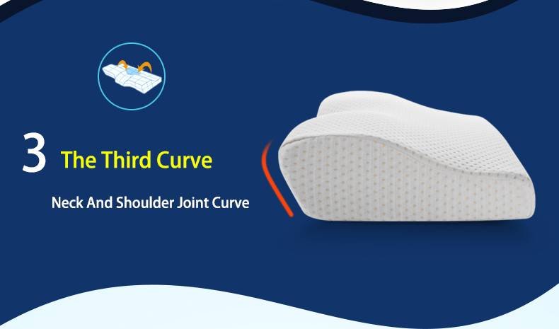 Memory Foam Bedding Pillow Neck protection Slow Rebound Memory Foam Butterfly Shaped Pillow Health Cervical Neck size in 50*30CM Memory Foam Bedding Pillow Neck protection Slow Rebound Memory Foam Butterfly Shaped Pillow Health Cervical Neck size in 50*30CM