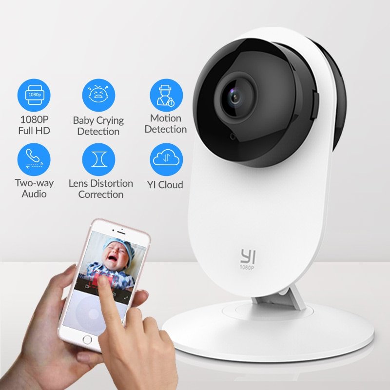 Yi Thuis Camera 1080P Hd Draadloze Ip Cam Kantoor/Baby/Huisdier Monitor Security Surveillance Systeem Eu Edition cloud Service