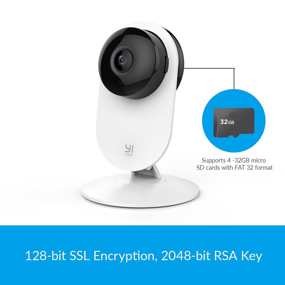 Yi Thuis Camera 1080P Hd Draadloze Ip Cam Kantoor/Baby/Huisdier Monitor Security Surveillance Systeem Eu Edition cloud Service