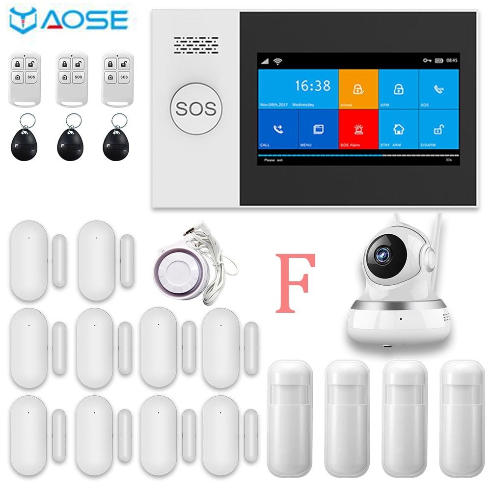 Yaose PG-107 Wifi Gsm Alarmsysteem App Afstandsbediening Raam Sensor Met 1080P Camera Kits Smart alarm Yaose PG-107 Wifi Gsm Alarmsysteem App Afstandsbediening Raam Sensor Met 1080P Camera Kits Smart alarm