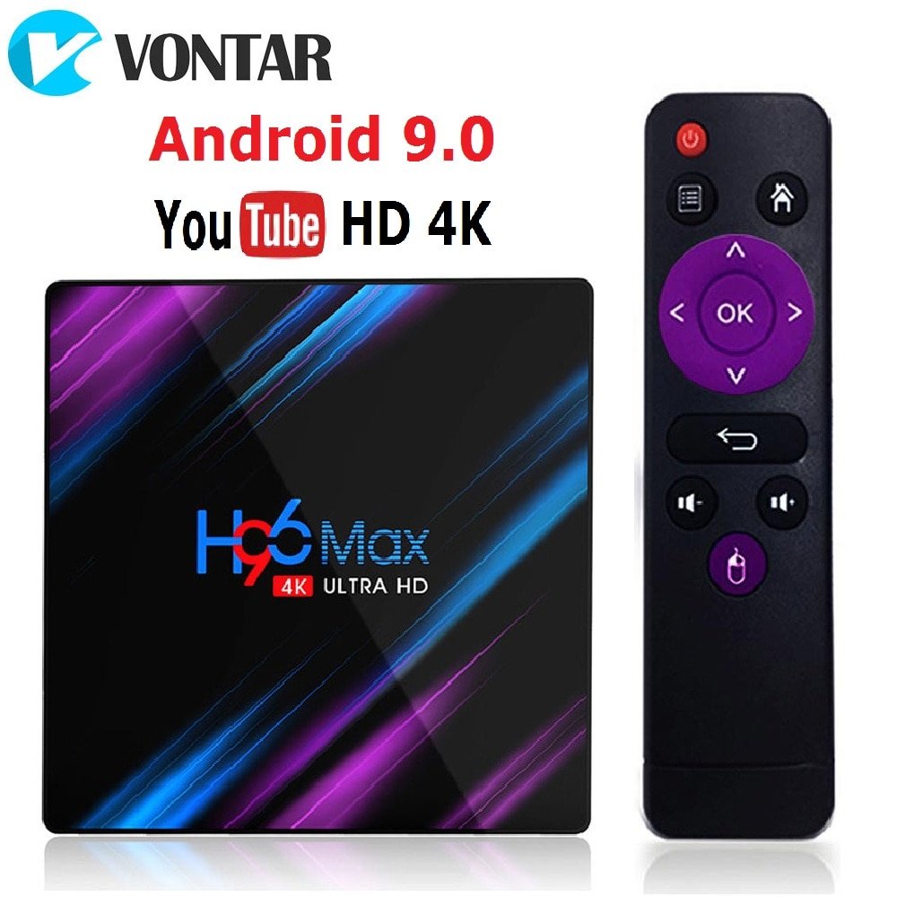 2020 H96 Max RK3318 Smart Tv Box Android 9 9.0 4 Gb 32 Gb 64 Gb 4K Youtube Media speler H96MAX Tvbox Android Tv Set Top Box 2GB16GB