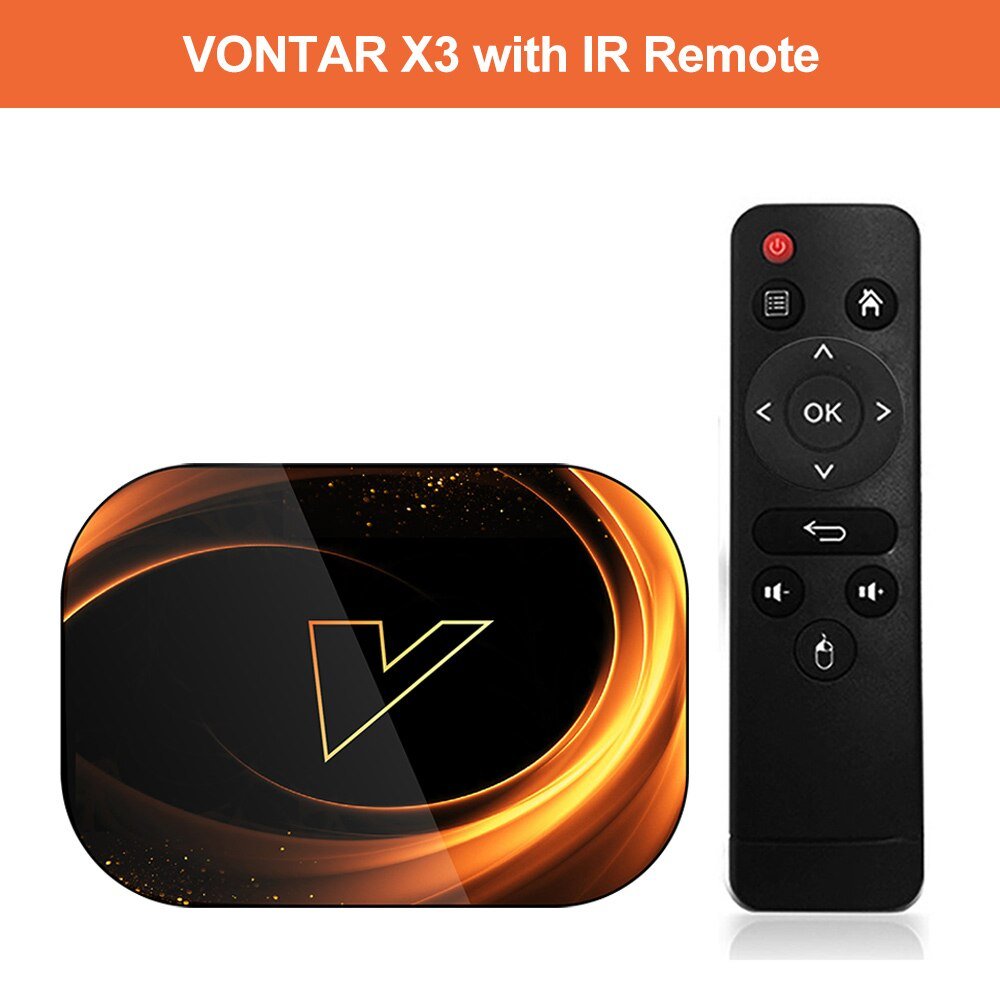 2020 Vontar X3 4Gb 128Gb 8K Tv Box Android 9 Smart Android Tvbox 9.0 Amlogic S905X3 Wifi 1080P 4K Set Top Box 4Gb 64Gb 32Gb