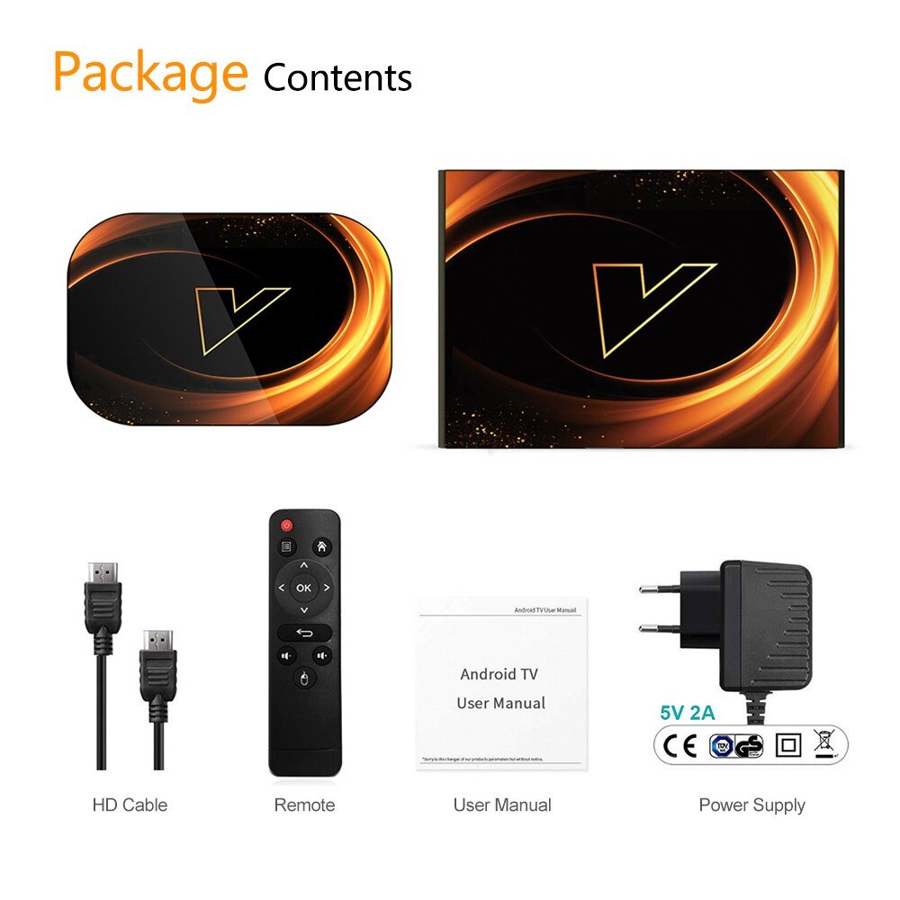 2020 Vontar X3 4Gb 128Gb 8K Tv Box Android 9 Smart Android Tvbox 9.0 Amlogic S905X3 Wifi 1080P 4K Set Top Box 4Gb 64Gb 32Gb