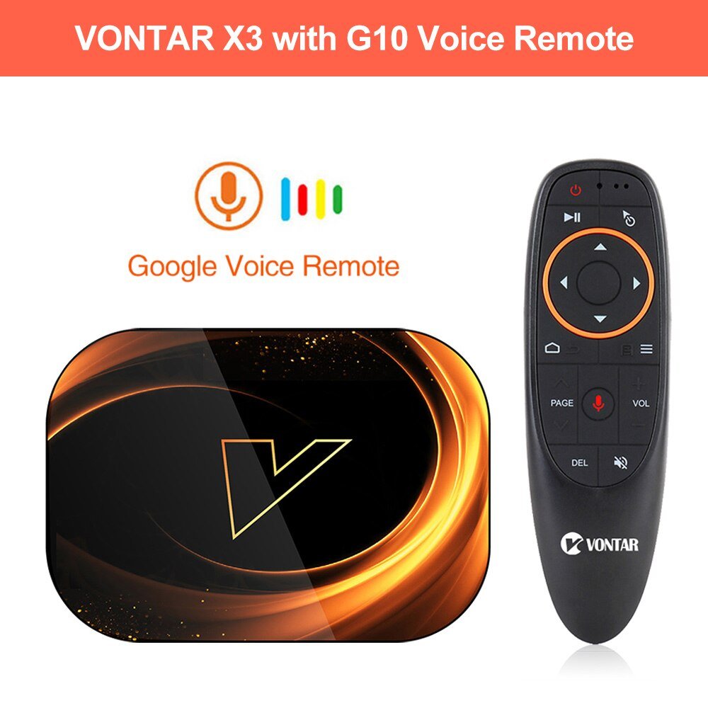 2020 Vontar X3 4Gb 128Gb 8K Tv Box Android 9 Smart Android Tvbox 9.0 Amlogic S905X3 Wifi 1080P 4K Set Top Box 4Gb 64Gb 32Gb