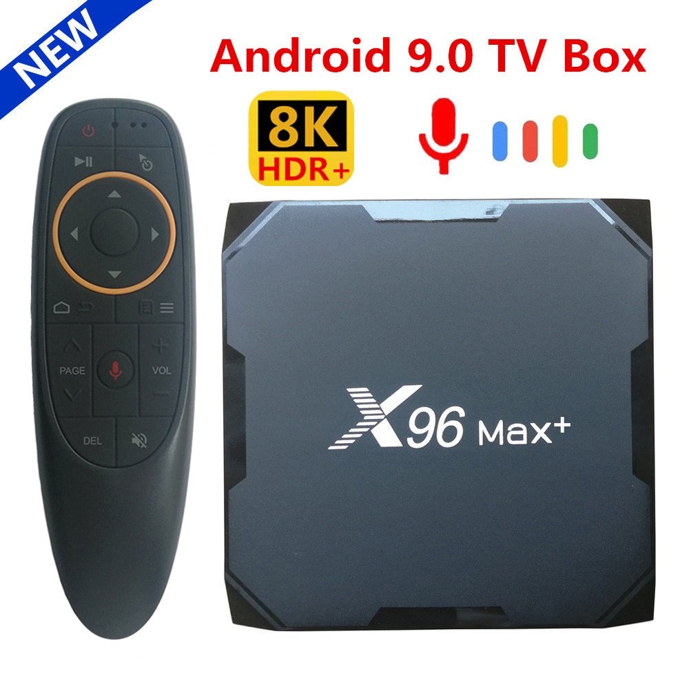 Originele X96 Max Plus Android 9.0 Tv Box Amlogic S905X3 Quad Core 4Gb 64Gb 32Gb 8K wifi 4K X96Max + Smart Media Player 2Gb 16Gb