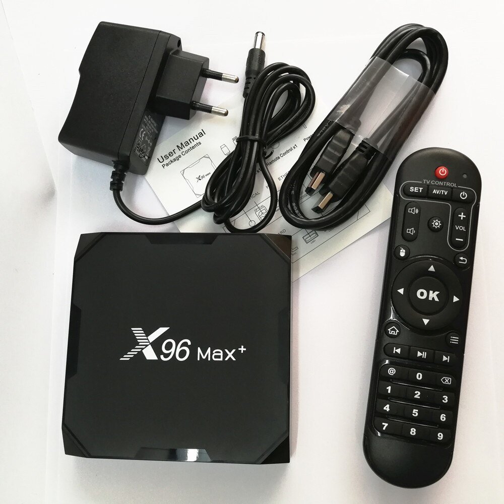 Originele X96 Max Plus Android 9.0 Tv Box Amlogic S905X3 Quad Core 4Gb 64Gb 32Gb 8K wifi 4K X96Max + Smart Media Player 2Gb 16Gb