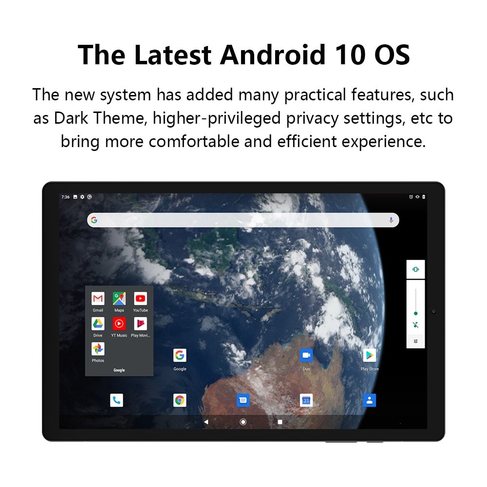 Chuwi Hipad X 10.1 Inch Android 10 Tablet Pc Helio MT6771 Octa Core LPDDR4X 6Gb 128G Ufs 2.1 tablet 4G Lte Gps
