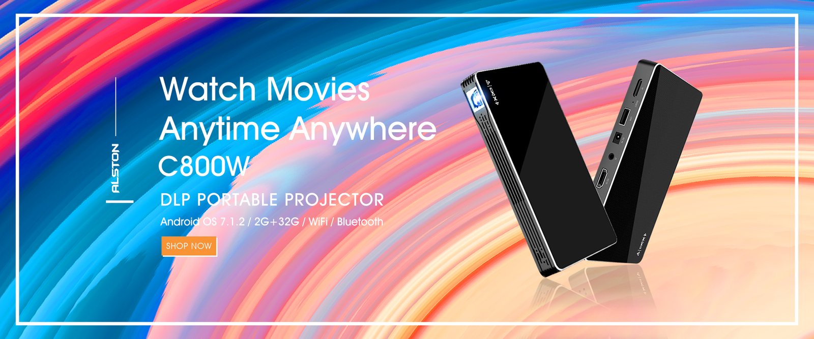 Alston C6 Mini 4K Dlp Android 9.0 Projector Wifi Bluetooth 4.0 Draagbare Outdoor Movie Video Home Cinema Ondersteuning Miracast airplay Alston C6 Mini 4K Dlp Android 9.0 Projector Wifi Bluetooth 4.0 Draagbare Outdoor Movie Video Home Cinema Ondersteuning Miracast airplay