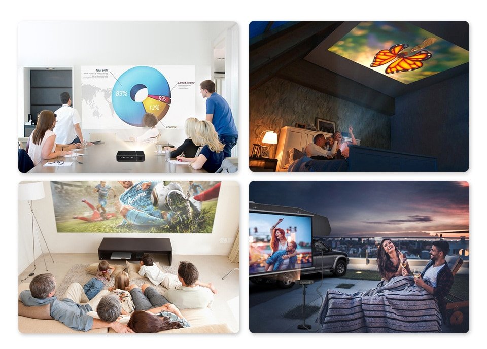 BYINTEK U30 Pro Mini 3D 4K Android Smart Wifi 300Inch Draagbare Laser Led Dlp Projector Voor Smartphone Cinema