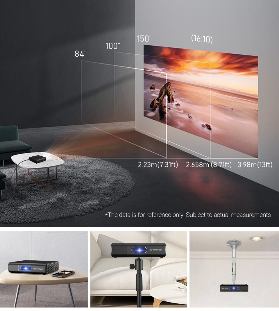 BYINTEK U30 Pro Mini 3D 4K Android Smart Wifi 300Inch Draagbare Laser Led Dlp Projector Voor Smartphone Cinema