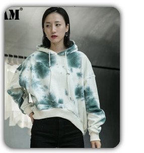 [EAM]  Women Black Denim Stitch Temperament Blazer New Lapel Long Sleeve Loose Fit  Jacket Fashion Tide Spring Autumn 2020 1Z708