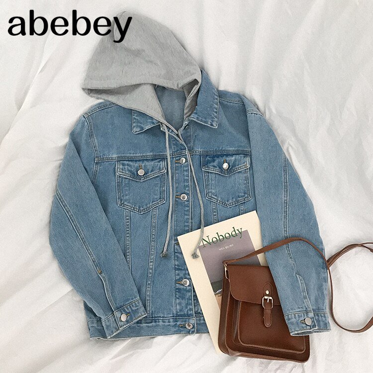 New 2020 Autumn Winter Women Denim Jacket Outerwear Hooded High Street Fashionable Korean Style Jeans Tops JK8303 New 2020 Autumn Winter Women Denim Jacket Outerwear Hooded High Street Fashionable Korean Style Jeans Tops JK8303