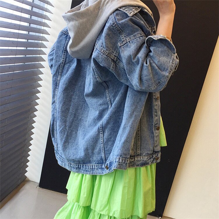 New 2020 Autumn Winter Women Denim Jacket Outerwear Hooded High Street Fashionable Korean Style Jeans Tops JK8303 New 2020 Autumn Winter Women Denim Jacket Outerwear Hooded High Street Fashionable Korean Style Jeans Tops JK8303