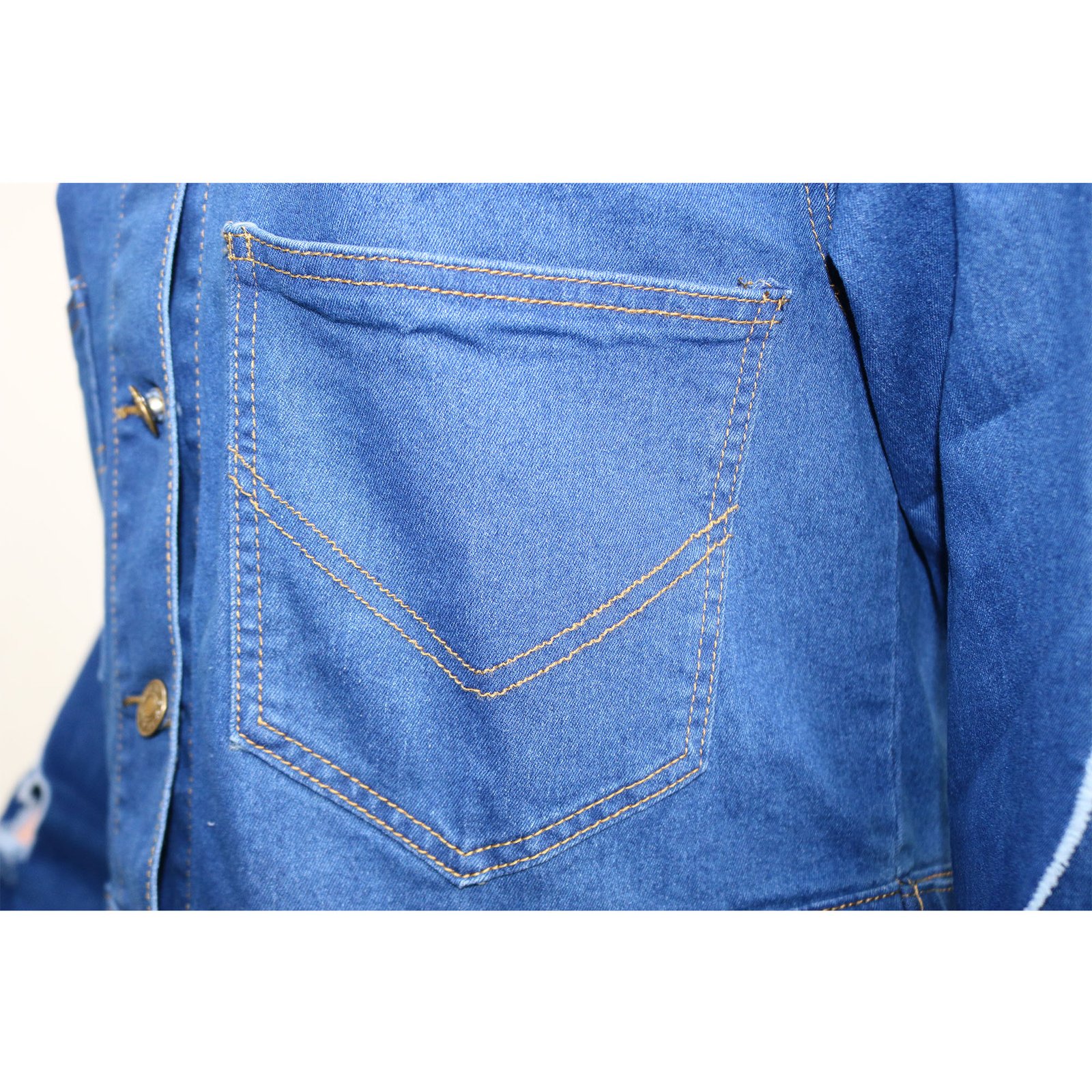 CM.YAYA Streetwear Women Hole Denim Coat Button Up Sexy Jean Hollow Out Turn-down Neck Long Sleeve Jacket Winter Autumn