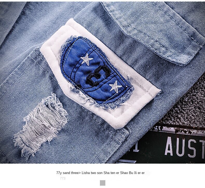 2020 autumn and winter new casual denim jacket fashion clothes men's jacket printing handsome autumn Korean men's jacket3XL