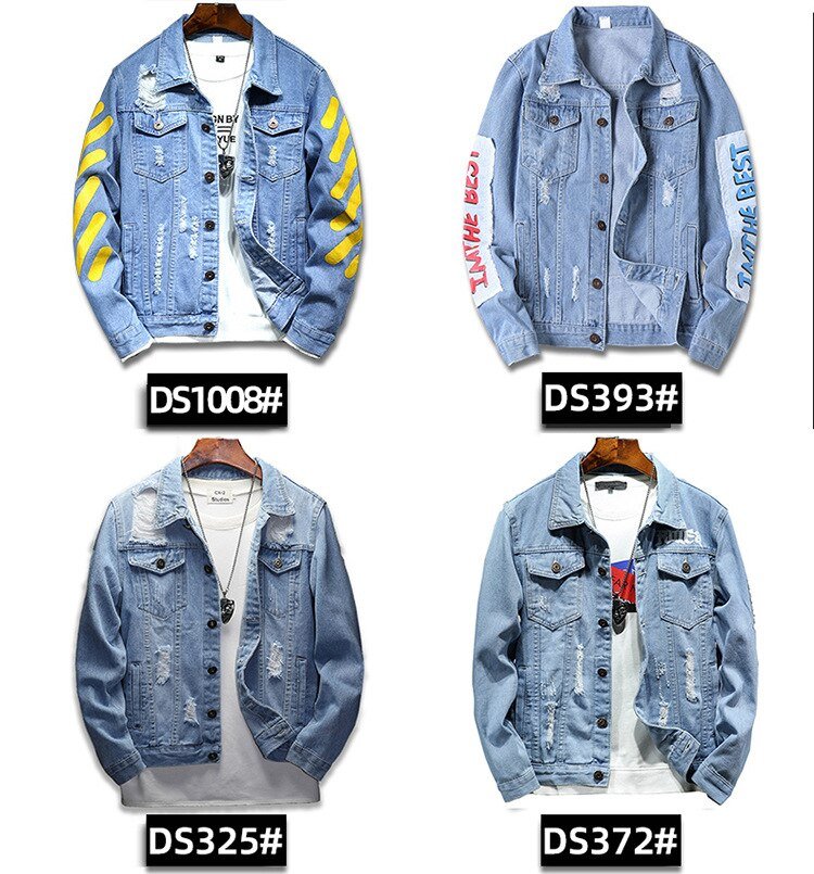 fashion Solid Casual Slim Mens Denim Jacket Plus Size3XL Bomber Jacket Men High Quality Cowboy Men's Jean Jacket Chaqueta Hombre