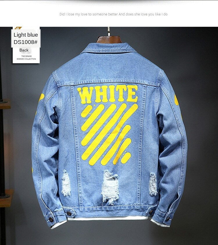 fashion Solid Casual Slim Mens Denim Jacket Plus Size3XL Bomber Jacket Men High Quality Cowboy Men's Jean Jacket Chaqueta Hombre