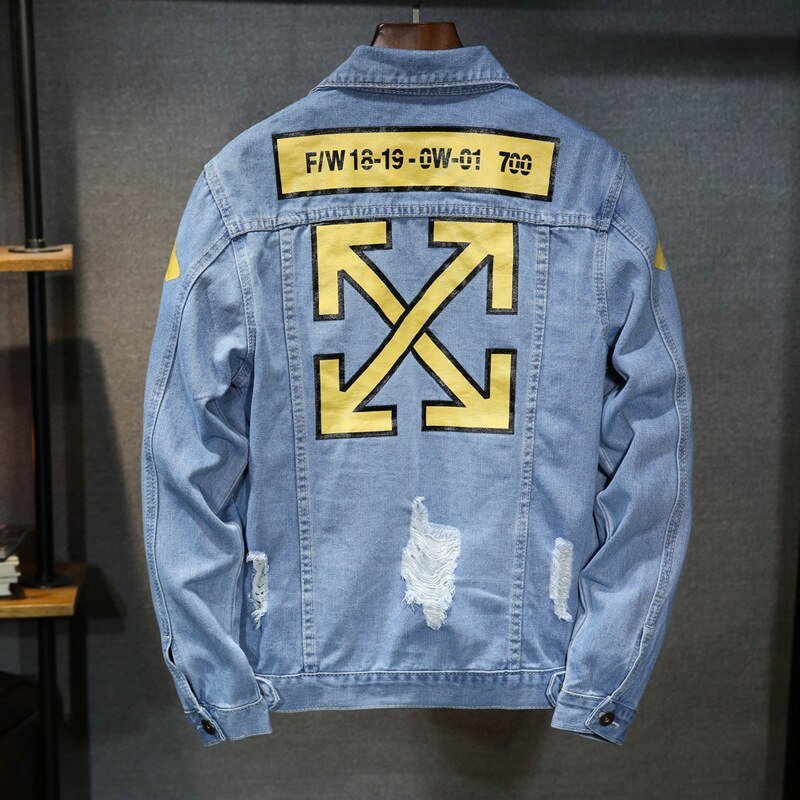 fashion Solid Casual Slim Mens Denim Jacket Plus Size3XL Bomber Jacket Men High Quality Cowboy Men's Jean Jacket Chaqueta Hombre
