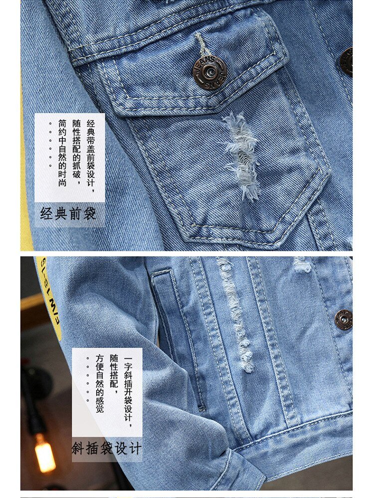fashion Solid Casual Slim Mens Denim Jacket Plus Size3XL Bomber Jacket Men High Quality Cowboy Men's Jean Jacket Chaqueta Hombre