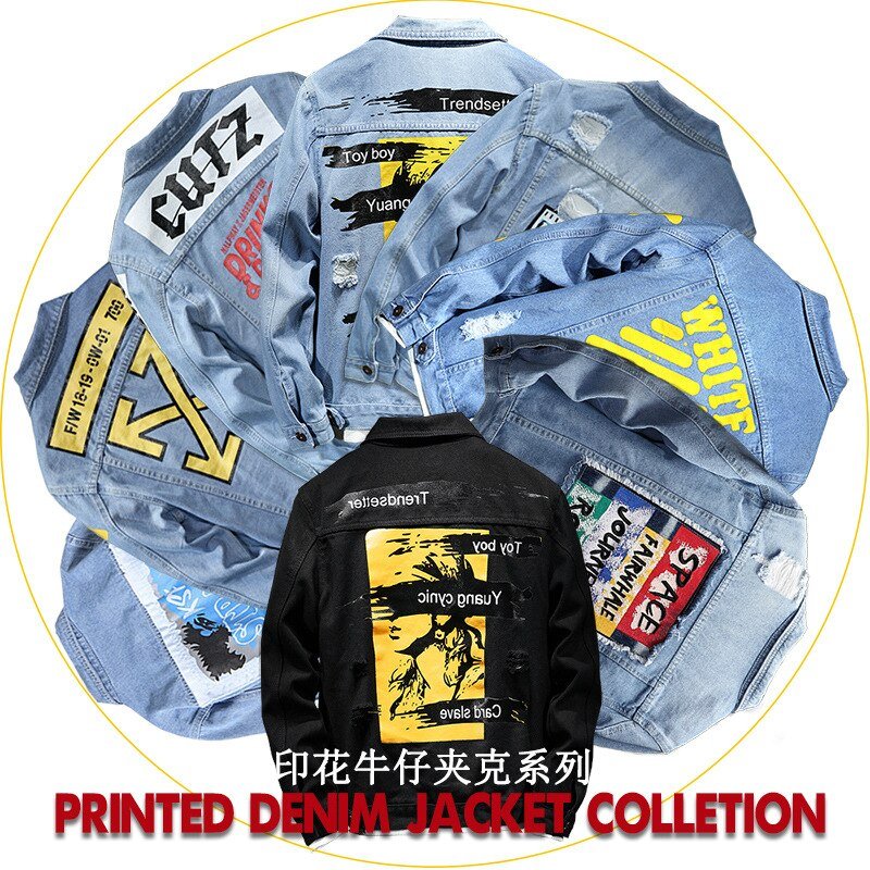 fashion Solid Casual Slim Mens Denim Jacket Plus Size3XL Bomber Jacket Men High Quality Cowboy Men's Jean Jacket Chaqueta Hombre