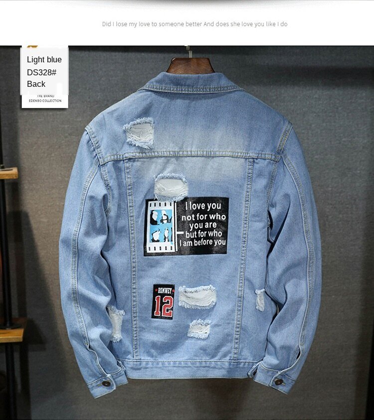 fashion Solid Casual Slim Mens Denim Jacket Plus Size3XL Bomber Jacket Men High Quality Cowboy Men's Jean Jacket Chaqueta Hombre