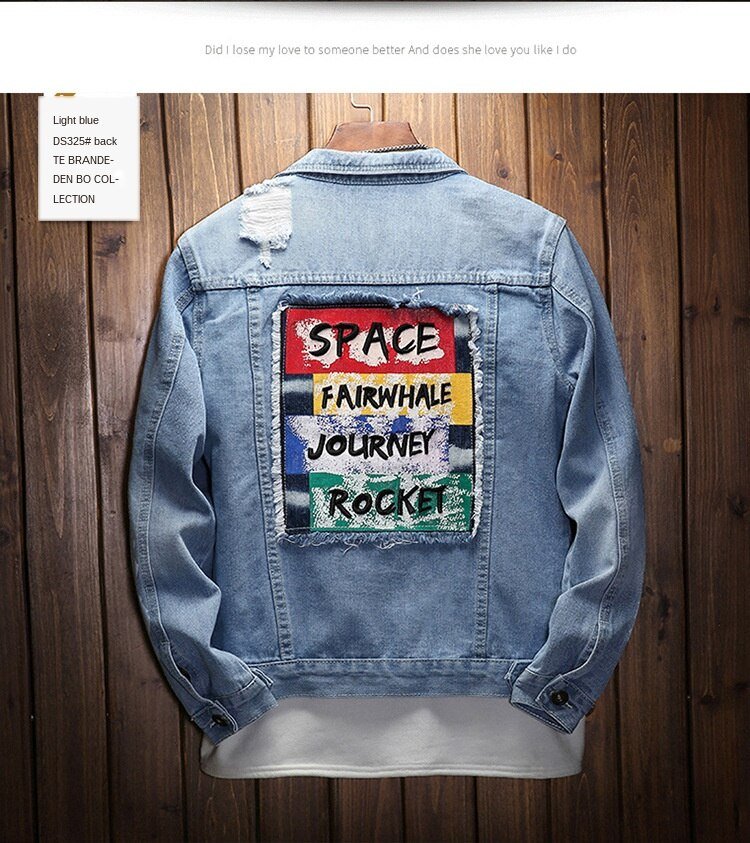 fashion Solid Casual Slim Mens Denim Jacket Plus Size3XL Bomber Jacket Men High Quality Cowboy Men's Jean Jacket Chaqueta Hombre