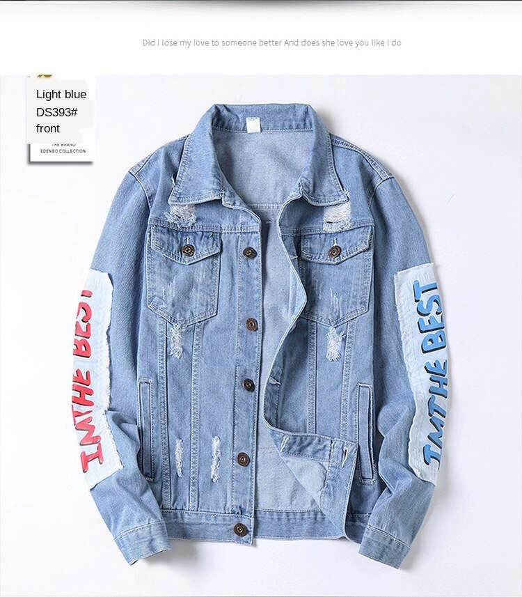 fashion Solid Casual Slim Mens Denim Jacket Plus Size3XL Bomber Jacket Men High Quality Cowboy Men's Jean Jacket Chaqueta Hombre