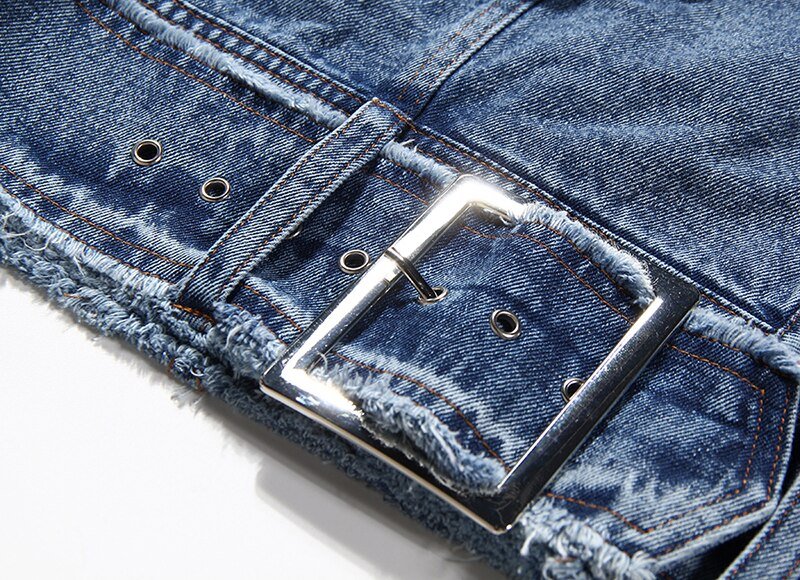 TWOTWINSTYLE Casual Denim Jacket For Women Lapel Long Sleeve Pocket Loose Jackets Female 2020 Autumn Fashion New Tide Clothing
