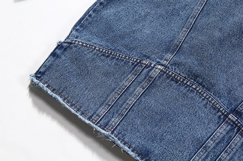 TWOTWINSTYLE Casual Denim Jacket For Women Lapel Long Sleeve Pocket Loose Jackets Female 2020 Autumn Fashion New Tide Clothing