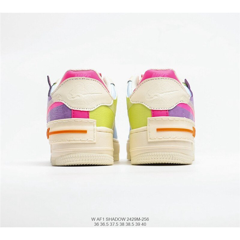 Nike WMNS Air Force 1 Shadow Tropical Twist Air Force One Lightweight Increase and Low Help Women's Size 36-40