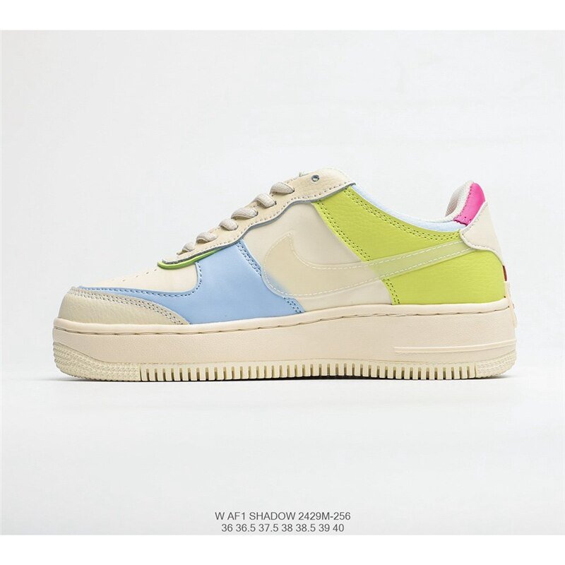 Nike WMNS Air Force 1 Shadow Tropical Twist Air Force One Lightweight Increase and Low Help Women's Size 36-40