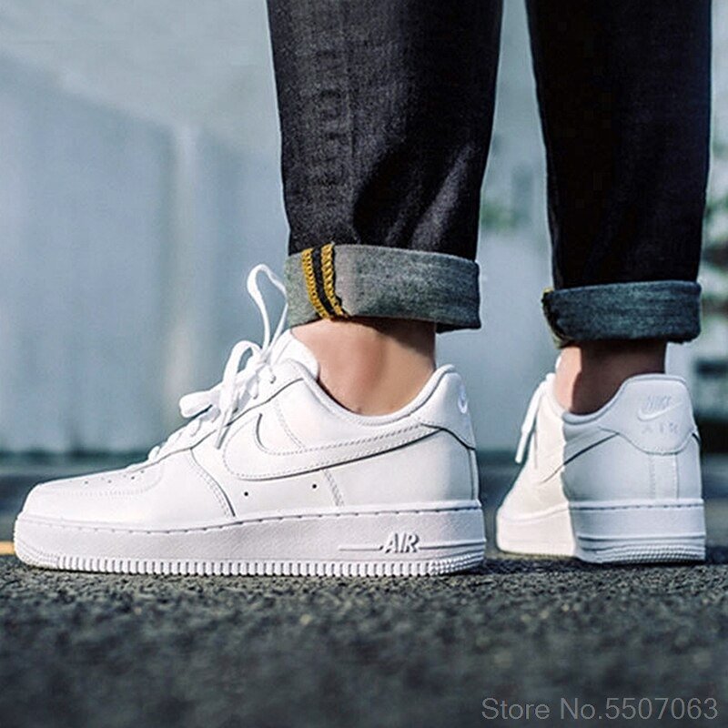 Original Authentic Nike AIR FORCE 1 AF1 Men's Skateboard Shoes Outdoor Fashion Classic Sports Shoes Breathable  315122-111