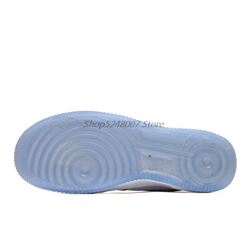 Original Nike Air Force 1 07 Low Men's Low-top Casual Sneakers Size 40-45 Yellow Leather Men Flat Rubber