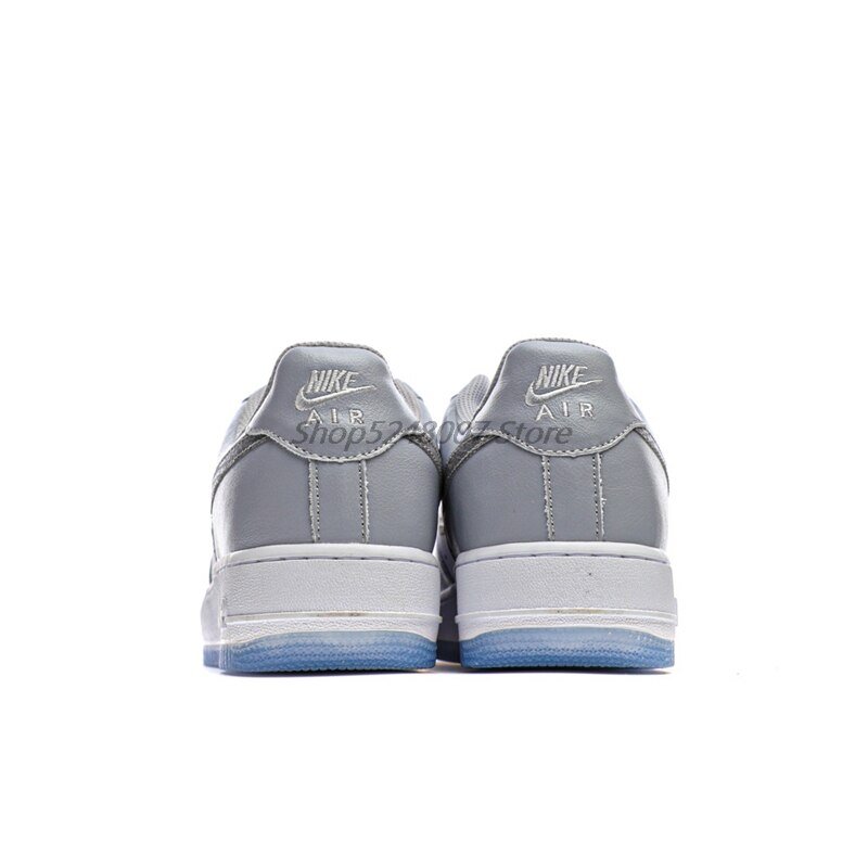 Original Nike Air Force 1 07 Low Men's Low-top Casual Sneakers Size 40-45 Yellow Leather Men Flat Rubber