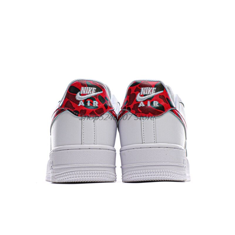 Original Nike Air Force 1 07 Low Men's Low-top Casual Sneakers Size 40-45 Yellow Leather Men Flat Rubber