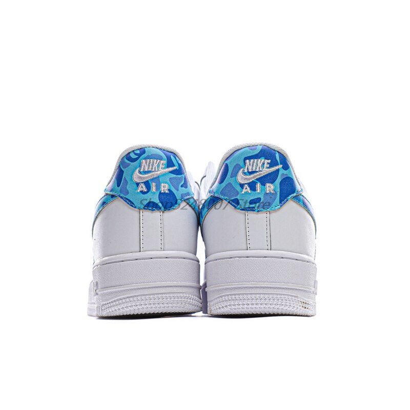 Original Nike Air Force 1 07 Low Men's Low-top Casual Sneakers Size 40-45 Yellow Leather Men Flat Rubber