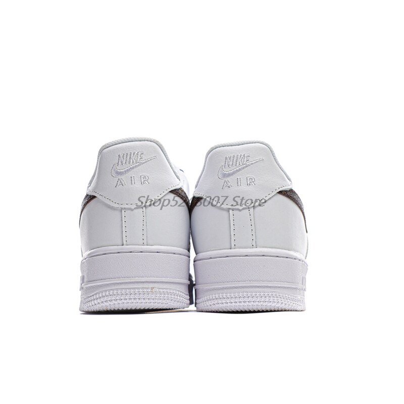 Original Nike Air Force 1 07 Low Men's Low-top Casual Sneakers Size 40-45 Yellow Leather Men Flat Rubber