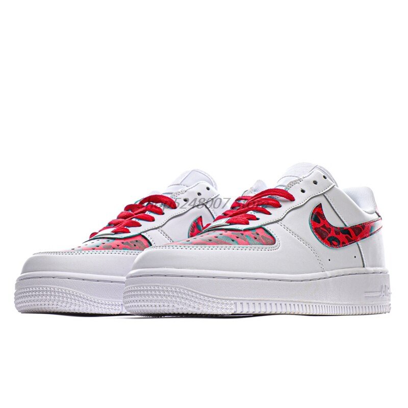 Original Nike Air Force 1 07 Low Men's Low-top Casual Sneakers Size 40-45 Yellow Leather Men Flat Rubber