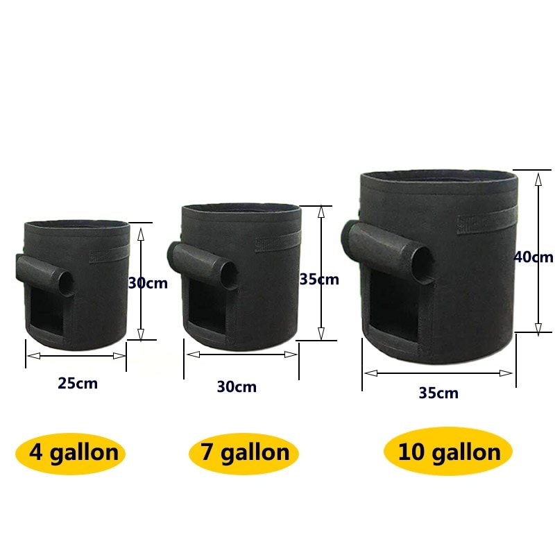 3 size Plant Grow Bags home garden Potato pot greenhouse Vegetable Growing Bags Moisturizing jardin Vertical Garden Bag tools