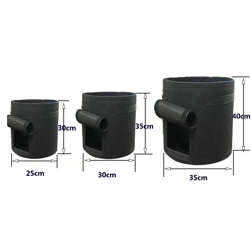 3 size Plant Grow Bags home garden Potato pot greenhouse Vegetable Growing Bags Moisturizing jardin Vertical Garden Bag tools