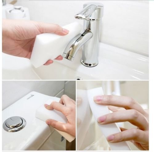 100pcs 100 x 60 x 10mm  Melamine Sponge Magic Sponge High Density Eraser Home Cleaner Cleaning Sponges for dish Kitchen