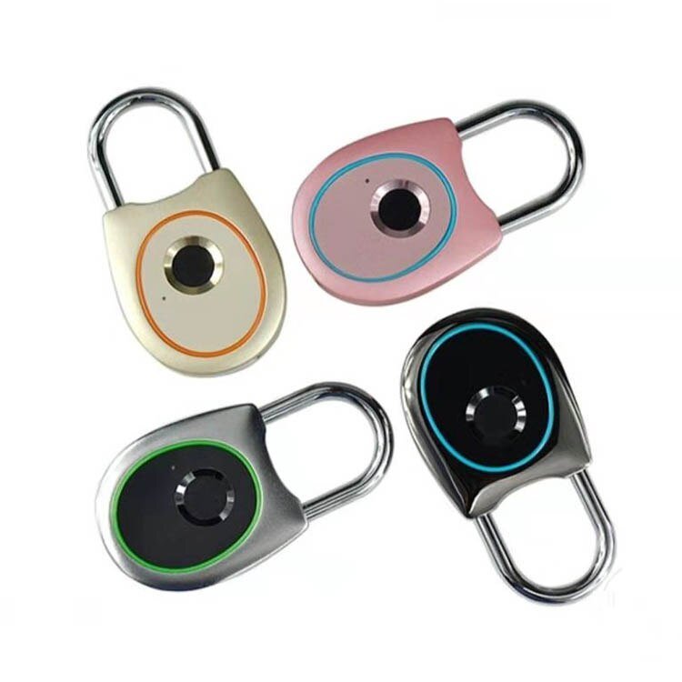 Draagbare Smart Vingerafdruk Slot Elektrische Biometrische Deurslot Usb Oplaadbare IP65 Waterdichte Thuis Deur Zak Bagage Case Lock