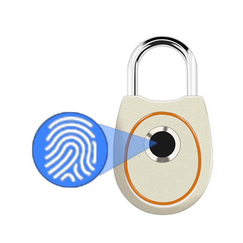 Draagbare Smart Vingerafdruk Slot Elektrische Biometrische Deurslot Usb Oplaadbare IP65 Waterdichte Thuis Deur Zak Bagage Case Lock