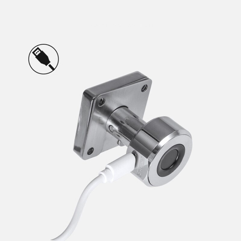 1Pcs Vingerafdruk Slot 0.5 Tweede Quick Unlock Lade Digitale Lock Smart Keyless Hangsloten Deur Usb Oplaadbare Familie Veiligheid