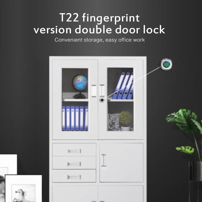 1Pcs Vingerafdruk Slot 0.5 Tweede Quick Unlock Lade Digitale Lock Smart Keyless Hangsloten Deur Usb Oplaadbare Familie Veiligheid