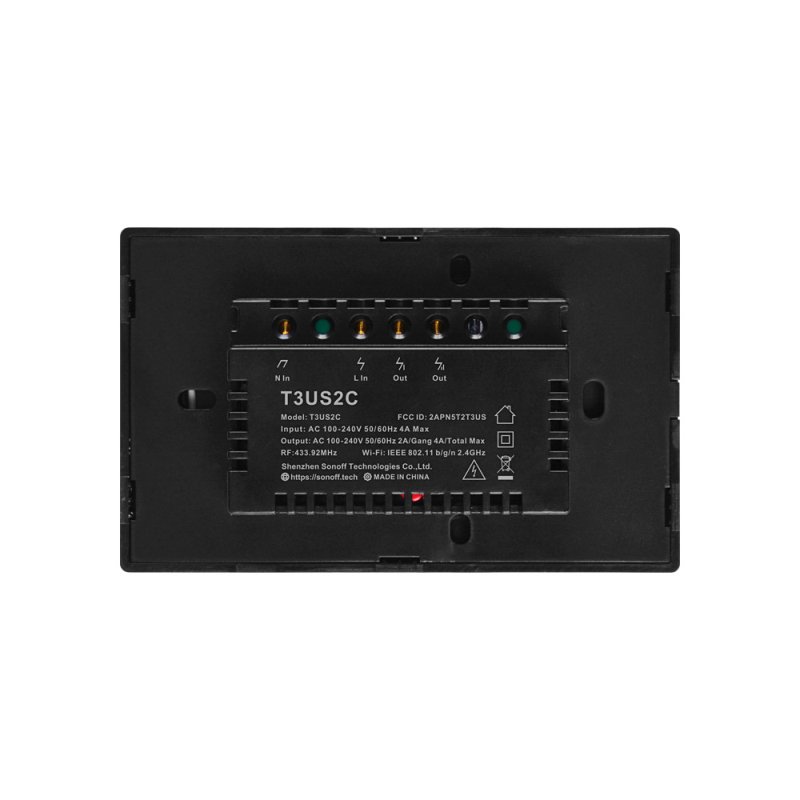 Sonoff T1 T2 T3 Werken Met Google Home Alexa Ons Smart Home Wifi Rf Afstandsbediening Muur Lichtschakelaar Panel muur Touch Light Switch
