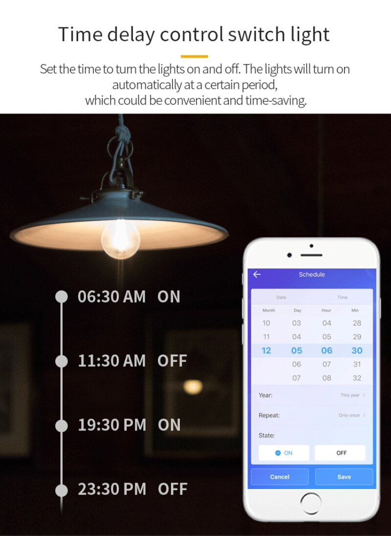 Wifi Slimme Lamp 7.5W 220V E27 Led Rgb Lamp Werkt Met Alexa/Google Thuis En Ewelink app Afstandsbediening Wit Dimbare Lamp