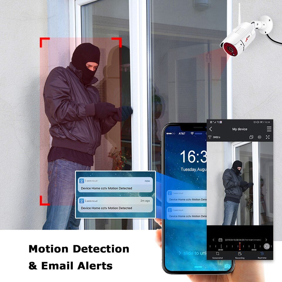 Anran Draadloze 2MP Cctv Draadloze Systeem Nvr Kit Outdoor P2P Wifi Ip Security Camera Set Video Surveillance Kit Nachtzicht Anran Draadloze 2MP Cctv Draadloze Systeem Nvr Kit Outdoor P2P Wifi Ip Security Camera Set Video Surveillance Kit Nachtzicht