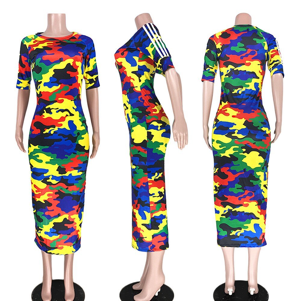 VAZN Autumn Hot Fashion 2018 Women Solid 6-Colors Dress Casual O-Neck Half Sleeve Dress Ladies Bodycon Hollow Out Dress SY8221